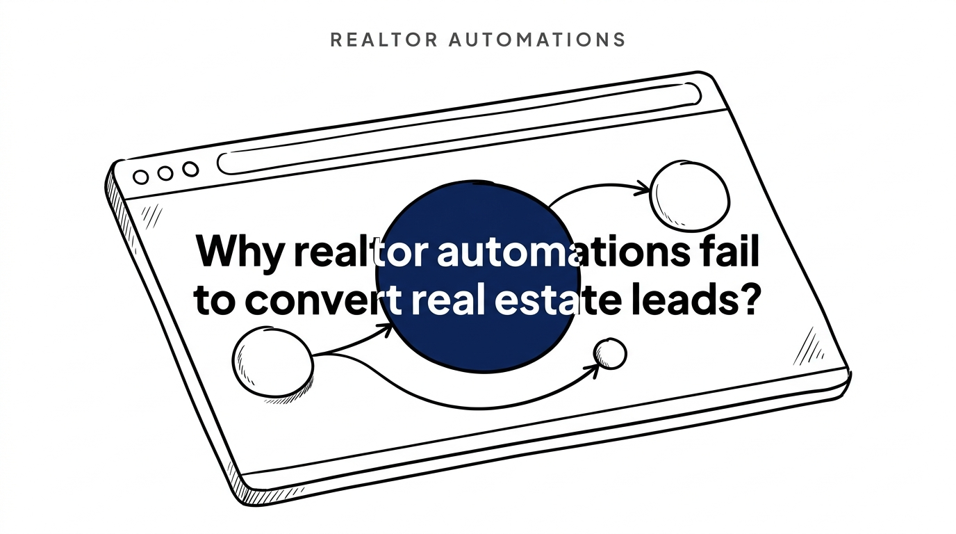 Why realtor automations fail to convert real estate leads?