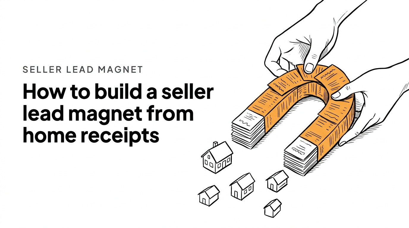 How to build a seller lead magnet from home receipts