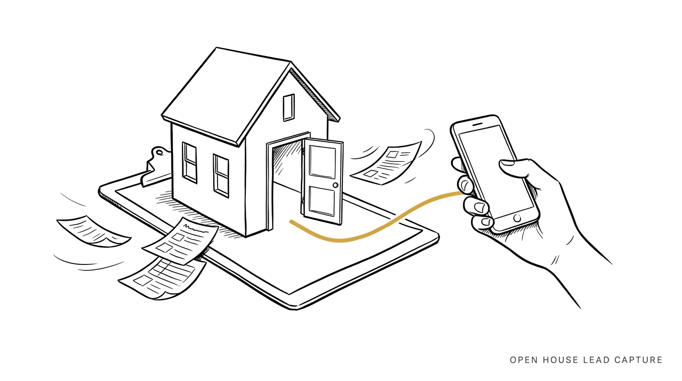 How to set up open house lead capture to text leads fast