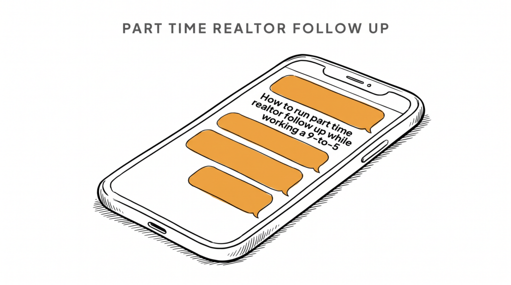 How to run part time realtor follow up while working a 9-to-5
