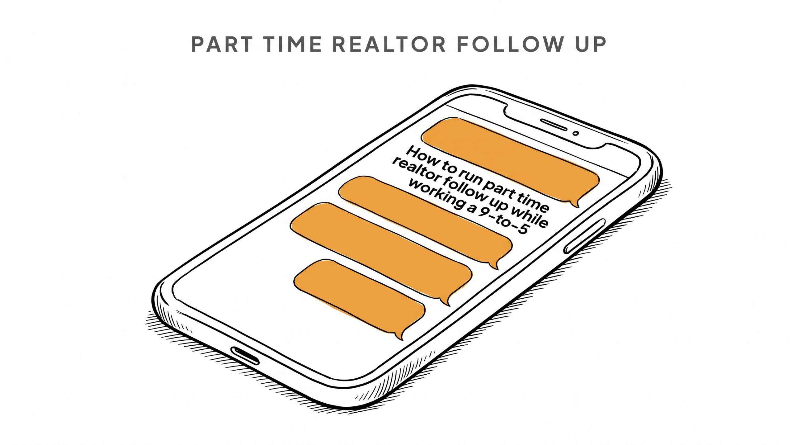 How to run part time realtor follow up while working a 9-to-5