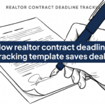How realtor contract deadline tracking template saves deals How realtor contract deadline tracking template saves deals