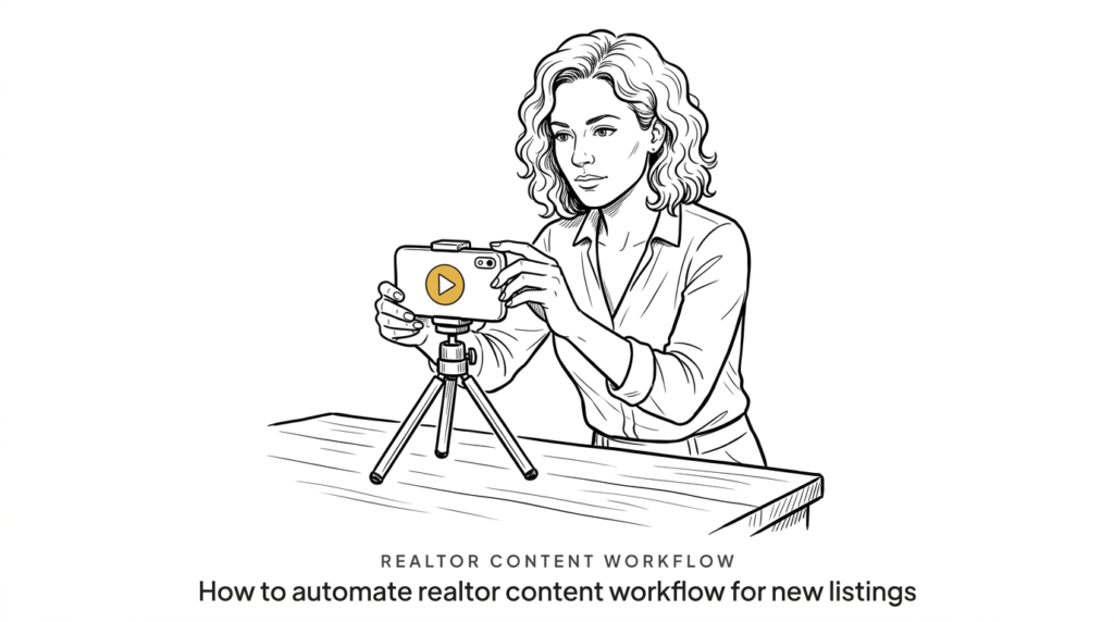 How to automate realtor content workflow for new listings