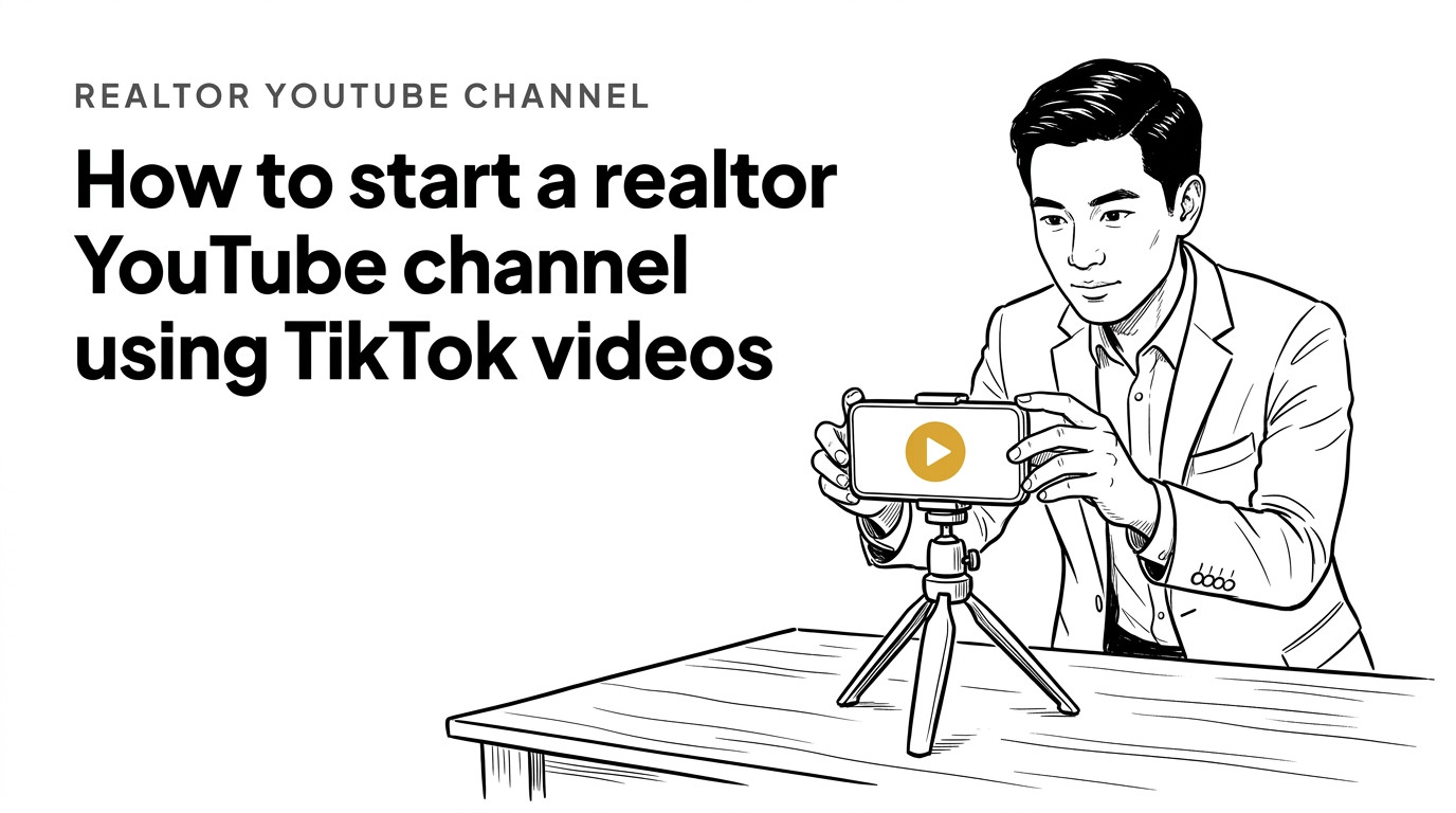 How to start a realtor YouTube channel using TikTok videos