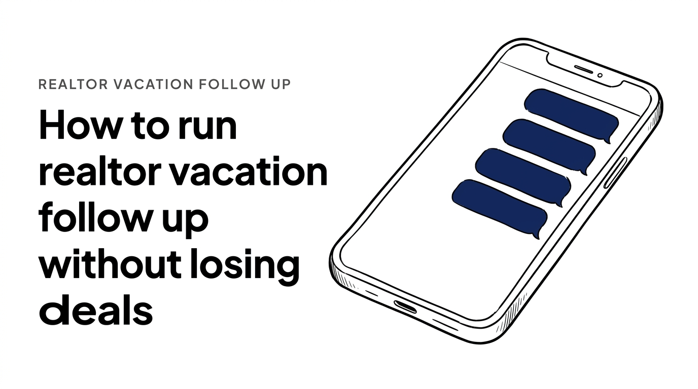 How to run realtor vacation follow up without losing deals