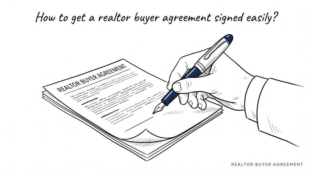 How to get a realtor buyer agreement signed easily?